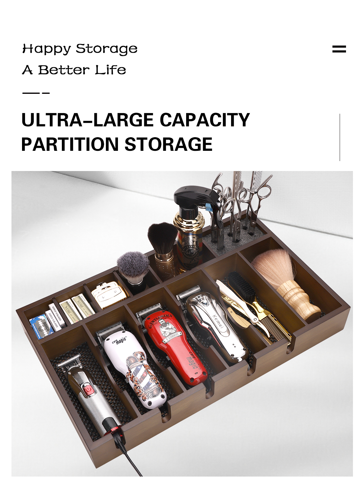 Ready Stock Quick Shipment#Hairdressing Tools Wooden Box Electric ...