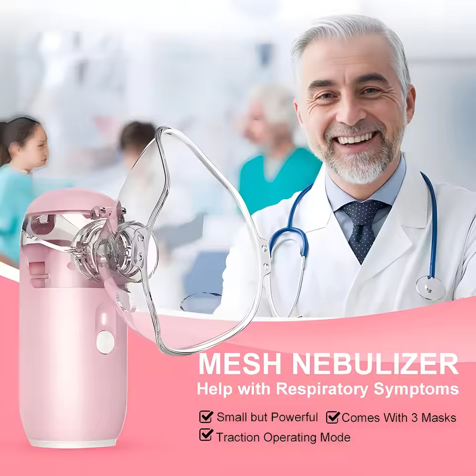 New Portable Ultrasonic Inhaler, Silent Nebulizer, Adjustable for ...