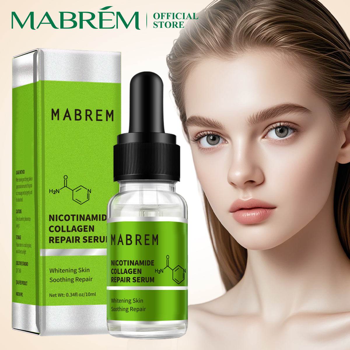 MABREM Niacinamide Collagen Essence with Arbutin and Vitamin C for ...
