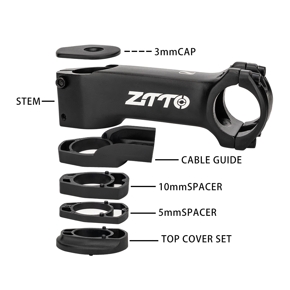 ZTTO MTB Internal Cable Routing Stem Road Bike 80 90 100 110 120 130mm 