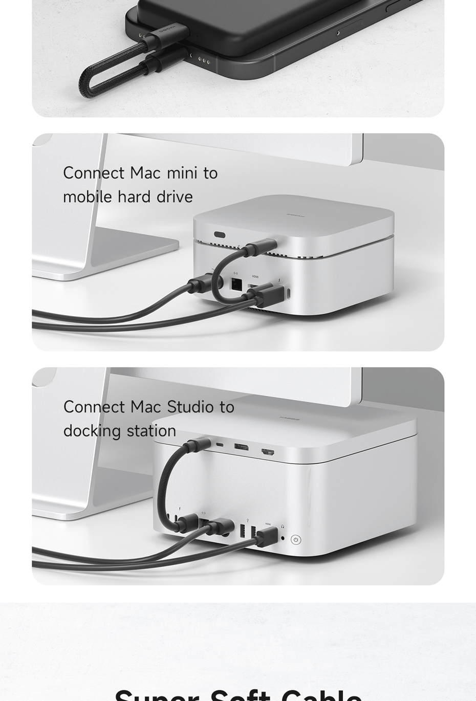 thumbnail image 2 of AOHI Youth 100W GaN USB C Wall Charger, 3-Port Laptop Fast Charger Type C Power Adapter PPS PD For MacBook Pro/Air, IPad Pro, IPhone 17/16 Pro Max, Galaxy S24 Ultra/Note, Pixel 2 of 12