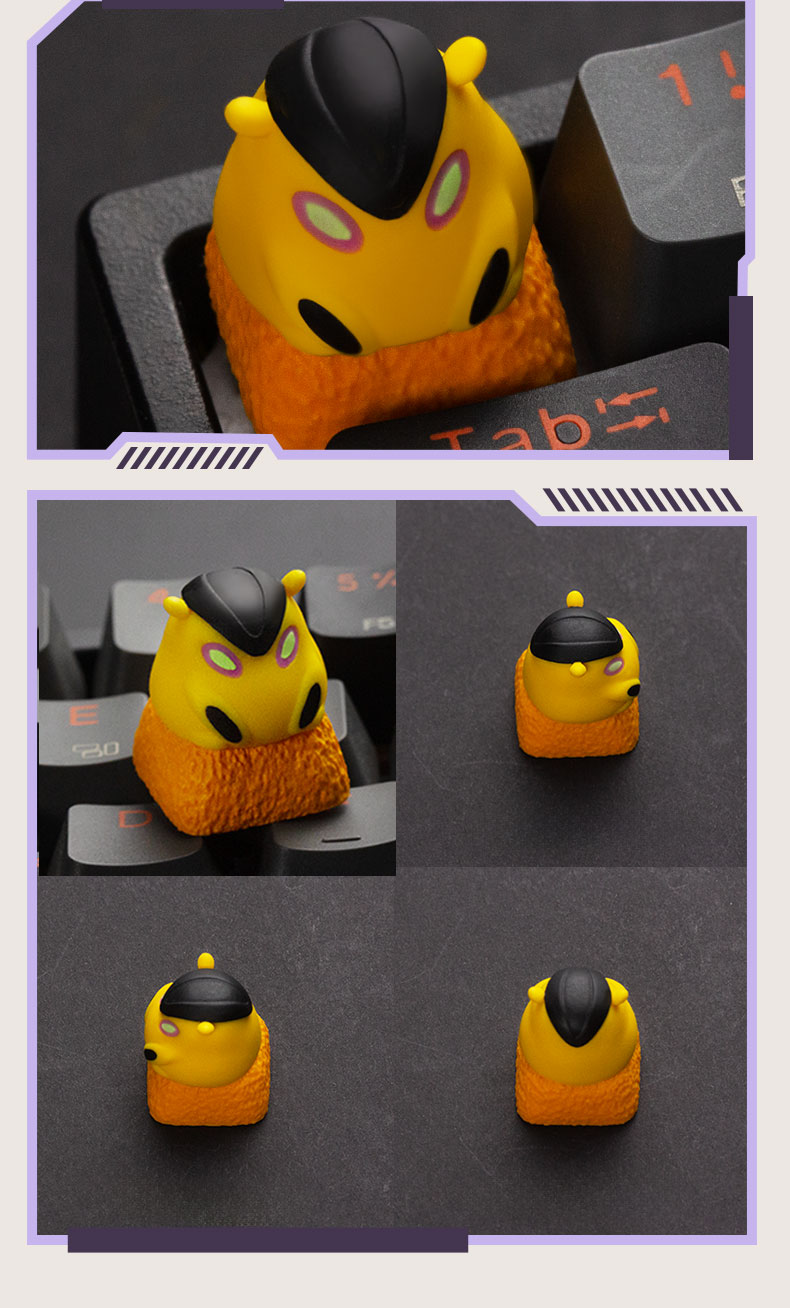 -LW- VALORANT Pet Series Resin Keycaps Customized Mechanical Keyboard ...