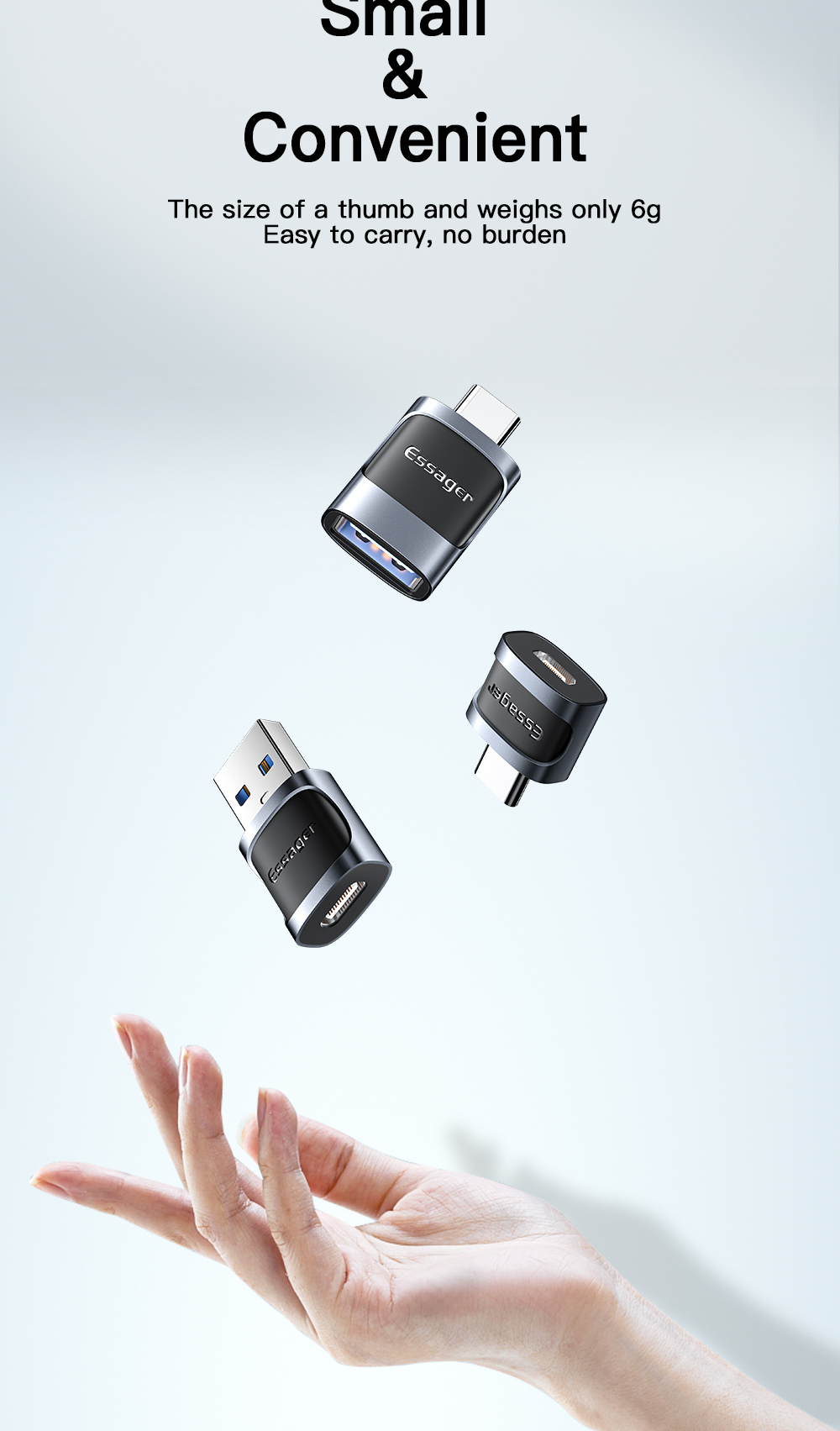 USB 3.0 to Type C OTG Adapter USB A to Micro Type C Converter for ...
