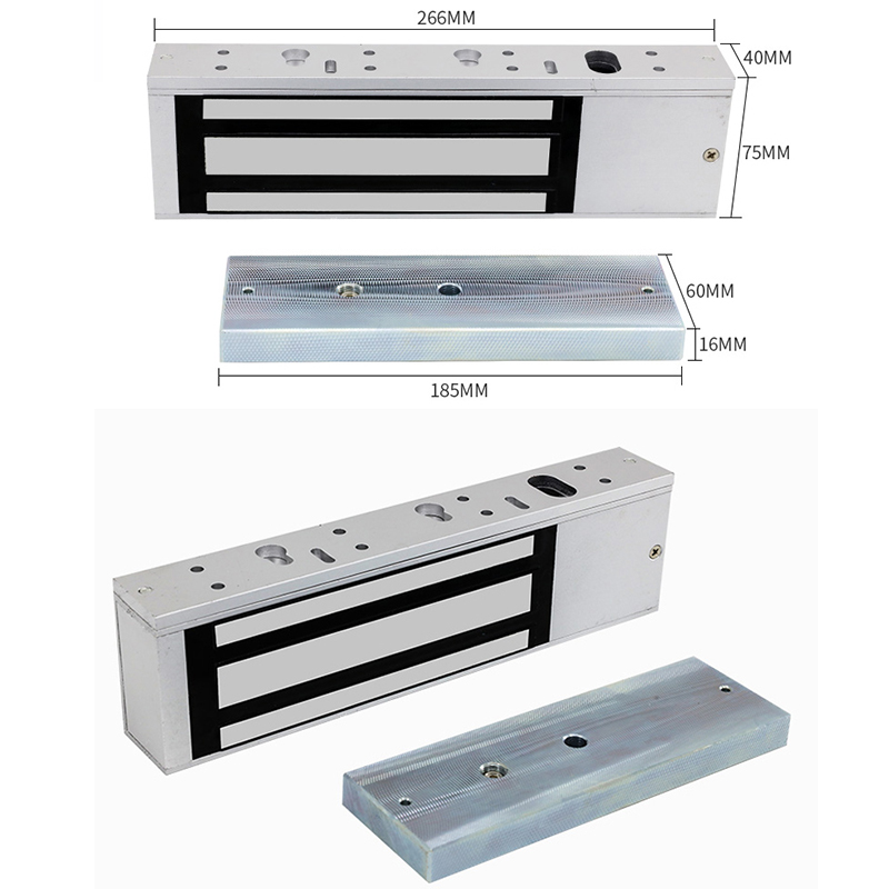 500KG EM Lock With Led Function Waterproof 12V Smart Door Lock 1200LBS ...