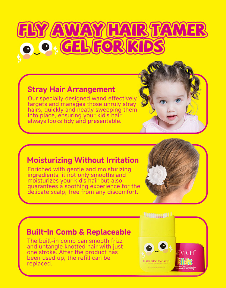 SEVICH Hair Styling Stick For Kids Hold Hair Finishing Stick Sleek Hair  Stick For Baby Hair Wax Styling Gel 80ml