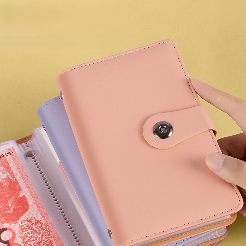 1pc A6 Cash Saving Book 100 Envelopes Challenge Binder & Receipt