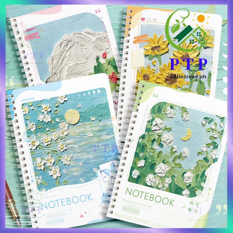 【COD】1PCS-A5 60 Sheets Fashion Cover Coil Notebook Hardbound Spiral ...