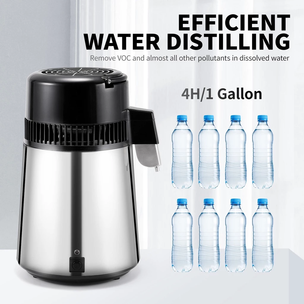 【In Stock】 4L Water Distiller Pure Water Filter Stainless Steel ...