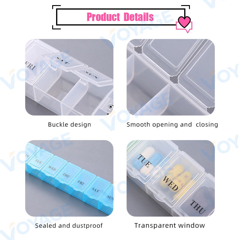 7 Days Weekly Tablet Pill Medicine Box Holder Storage | Shopee Philippines