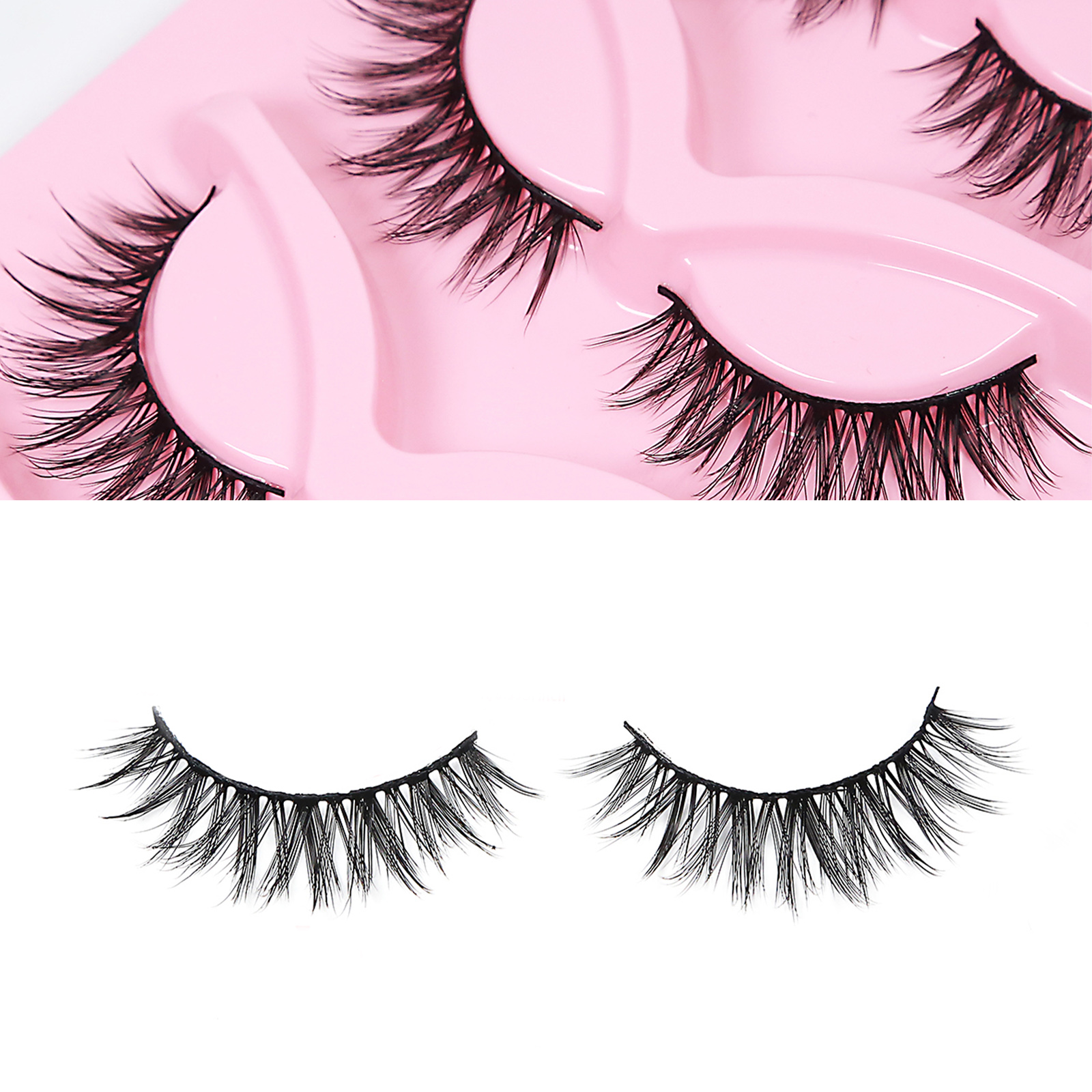 5 Pairs 3D Cross Style Long False Eyelashes Dense, Eye Enhancing ...