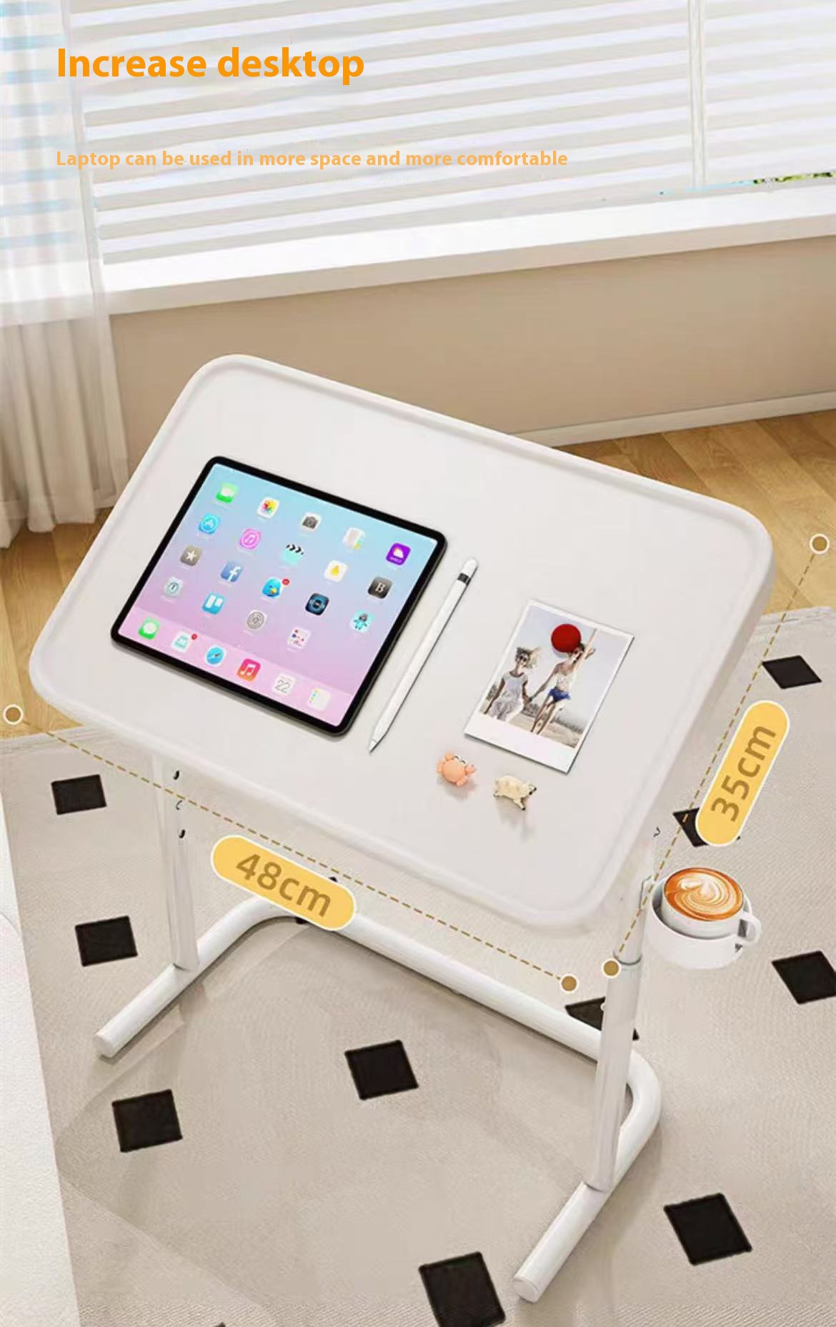 Ikea The Same Style Computer Table Adjustable Laptop Table Sofa Side ...