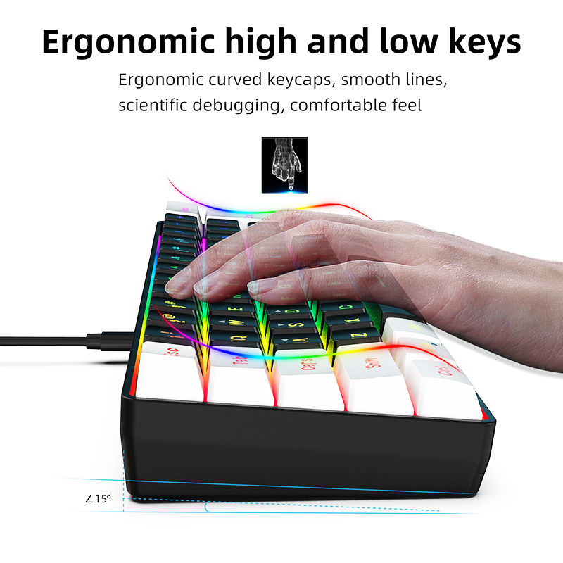 Nexion Mechanical Keyboard With Blue Switch Hot Swappable RGB Portable ...