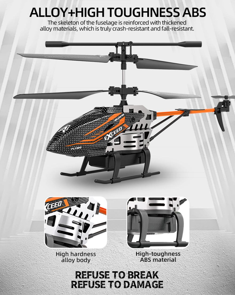 3.5 Channel RC Helicopter Hover Fixed Height LED Colorful Light ...