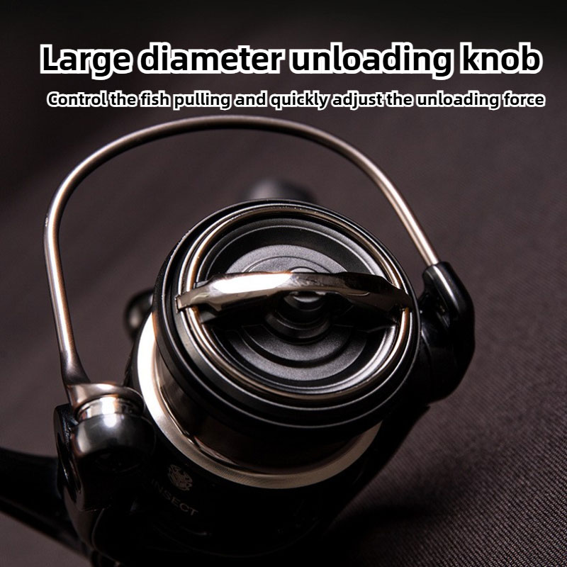 INSECT-AR Refinement Spinning Fishing Reel 800/1000 Full Metal Reel 5.2 ...