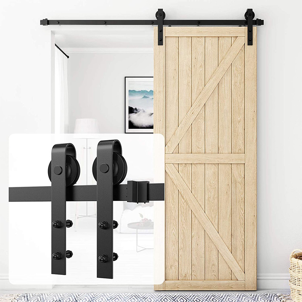 5FT/6FT/8FT Carbon Steel Interior Wood Barn Sliding Door Hardware Track ...