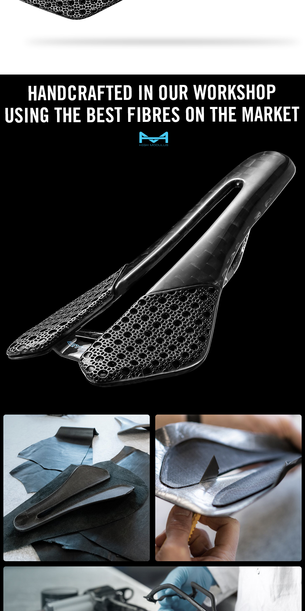 RYET New Design Full Carbon 3D Printed Saddle 12K PU Leather 102g 7x9 ...