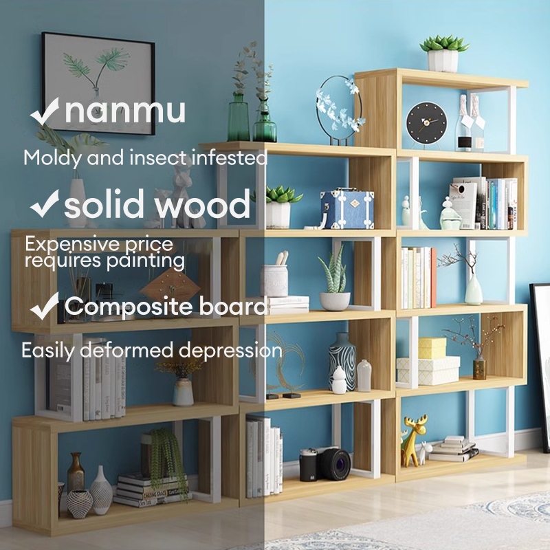 Bookshelf Storage Rack Living Room partition Storage Cabinet Multi ...