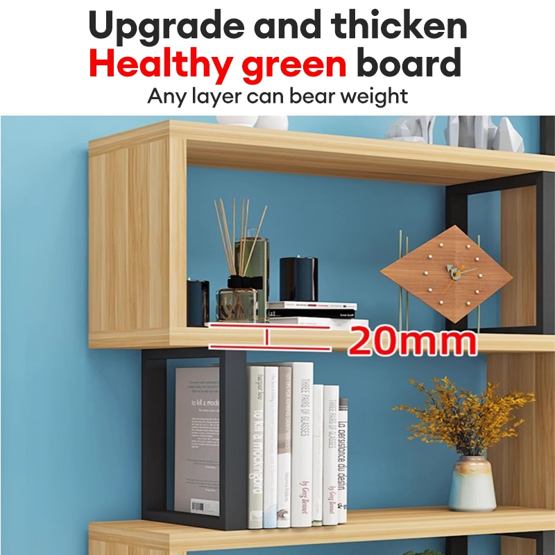 Bookshelf Storage Rack Living Room partition Storage Cabinet Multi ...
