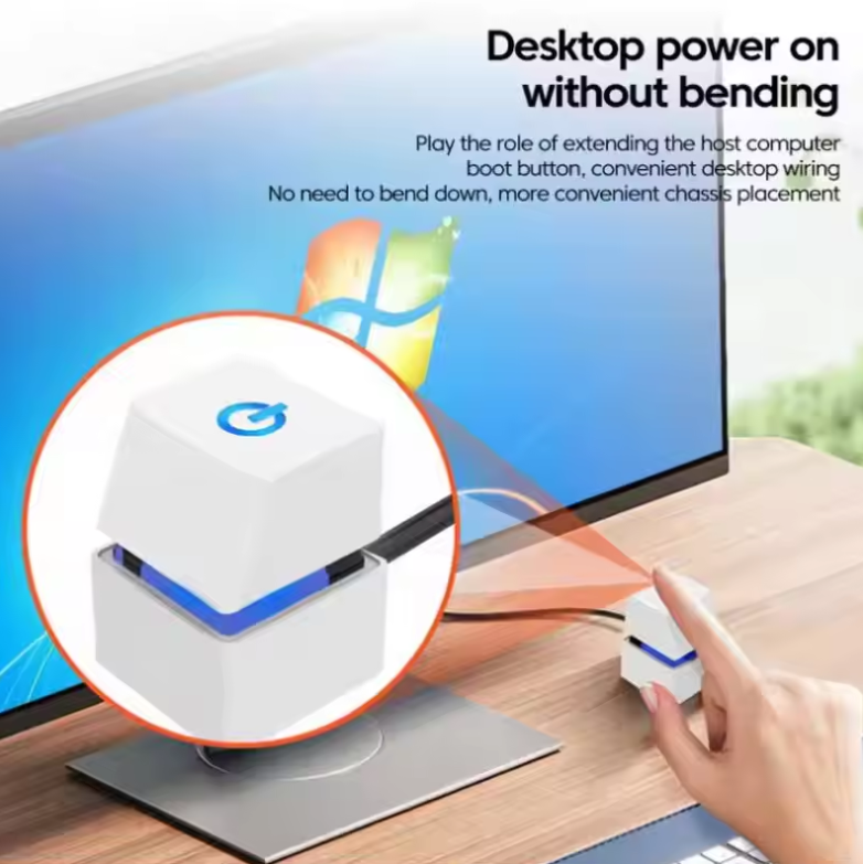 1.65M LED Light Computer Desktop Switch PC Motherboard External Start ...