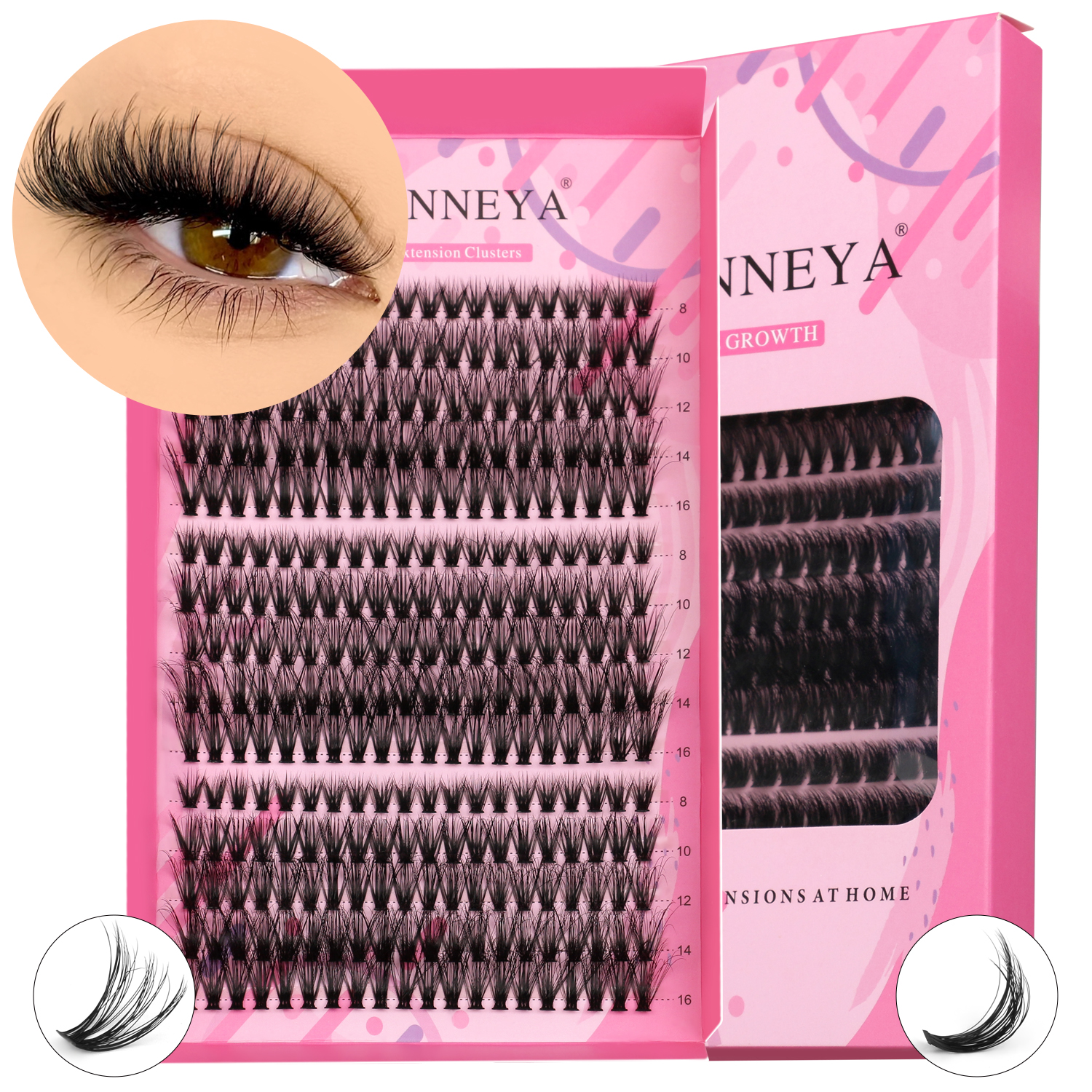 Lash Clusters Extensions Wispy Lash Clusters Fluffy Lash Clusters ...