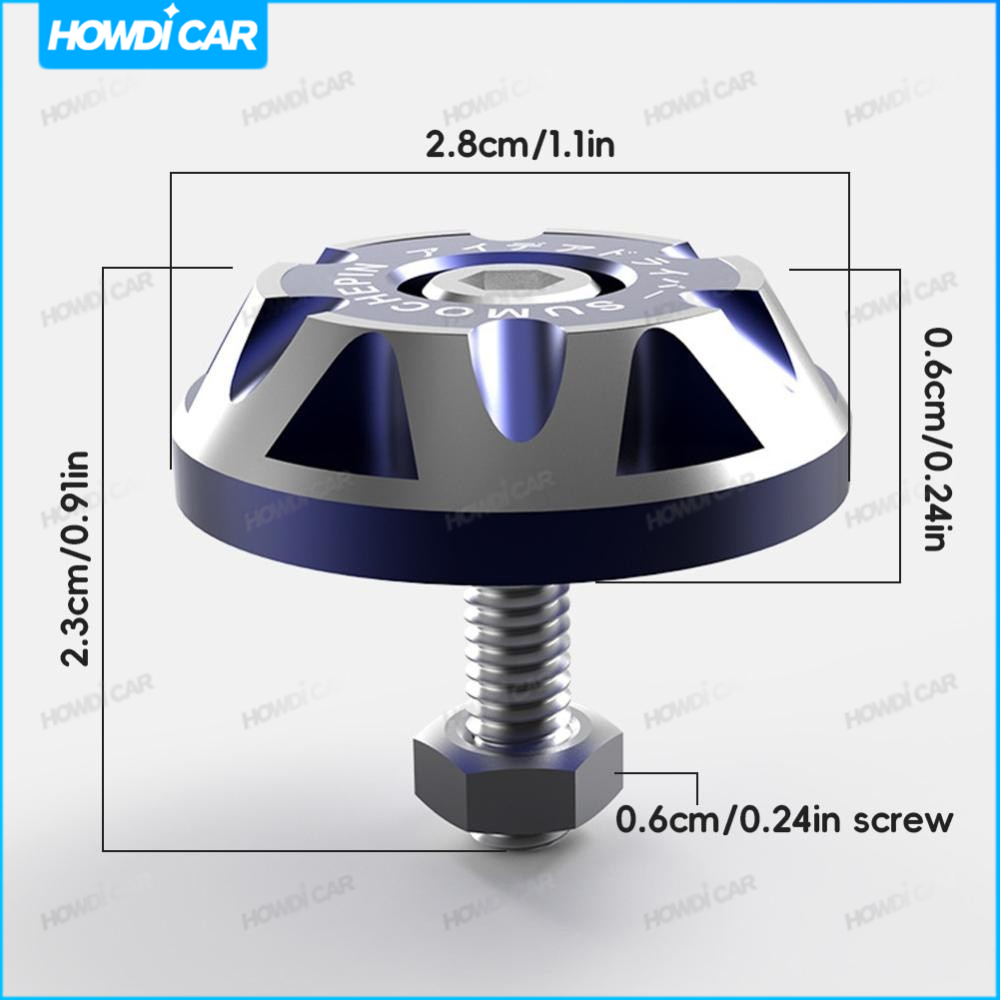 1/2PCS Refit Screw Cap License Plate Decoration Accessories License ...