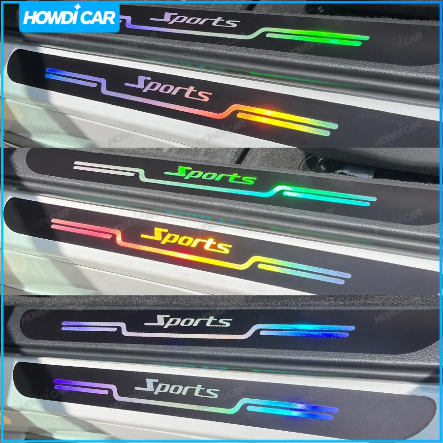 1/4PCS Car Stickers Anti Scratch Door Sill Protector Strip Car ...