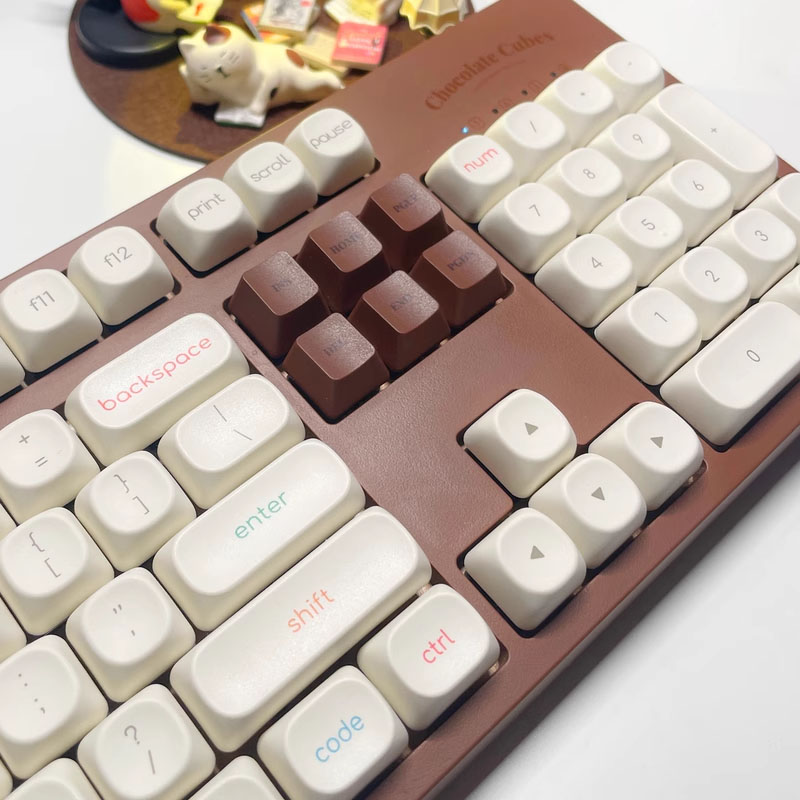 Minimalist Fruit Keycap MOA Profile 124 Keys PBT Dye Sublimation Round ...