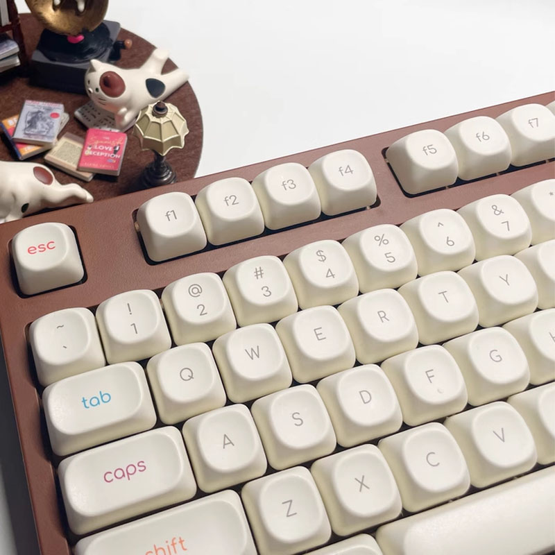 Minimalist Fruit Keycap MOA Profile 124 Keys PBT Dye Sublimation Round ...