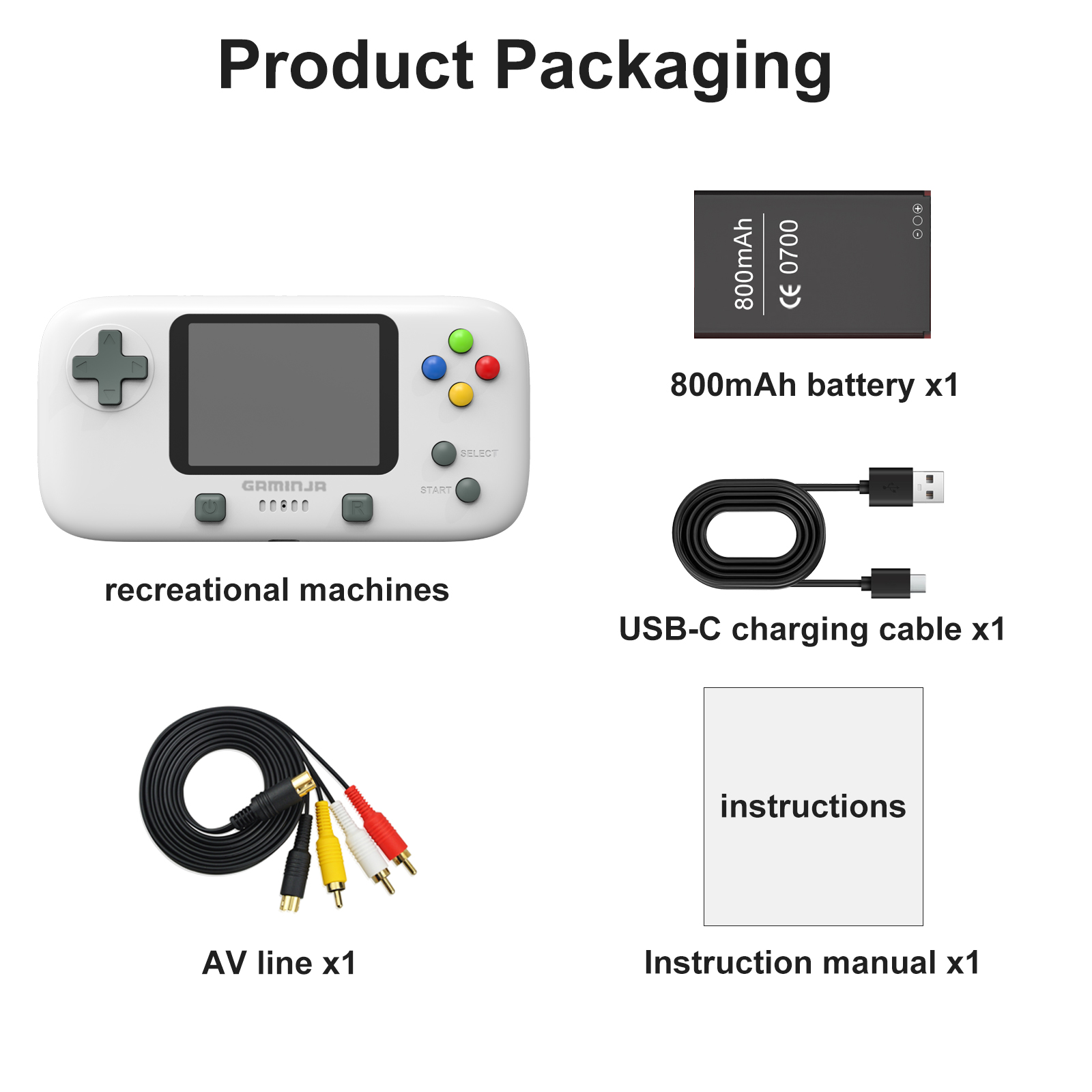 400 In 1 Handheld Mini Game Console 2.8 Inch TFT Color Screen, Support ...