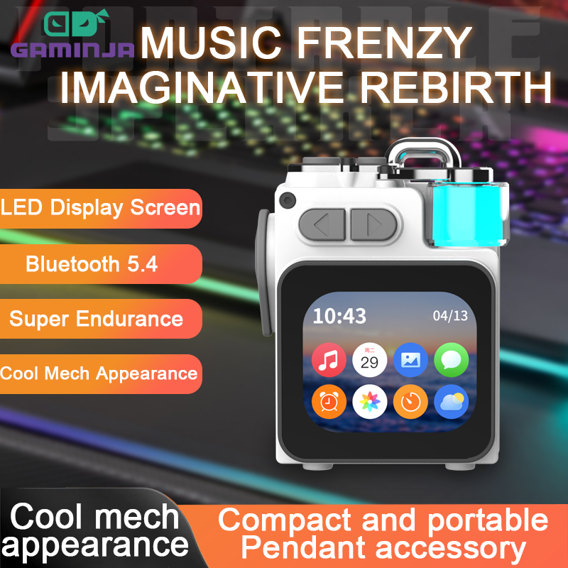 LED Display Screen Wireless Bluetooth Metal Mechanical Speaker With RGB ...