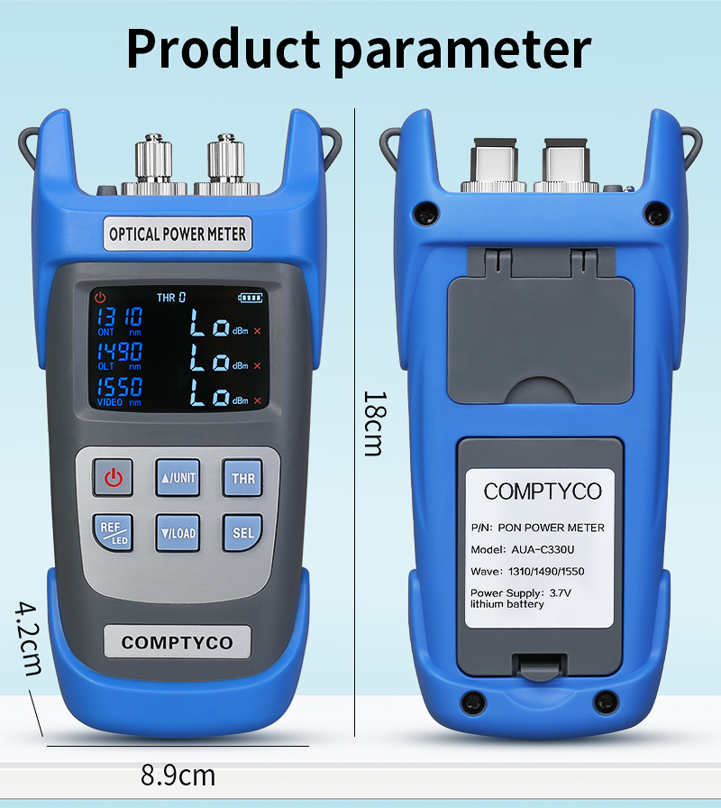 COMPTYCO AUA-C330U Handheld PON Optical Power Meter PON Network ...