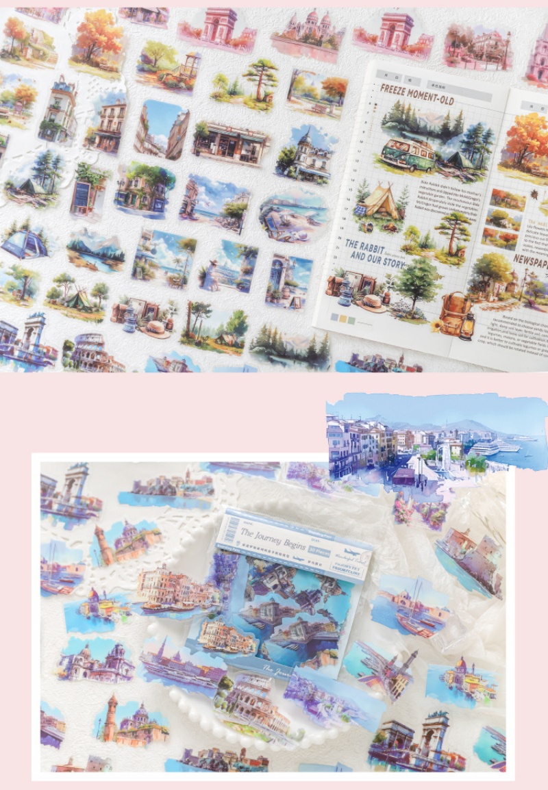 RHS Online 30PCS The Journey Begins Series Landscape Waterproof PET ...