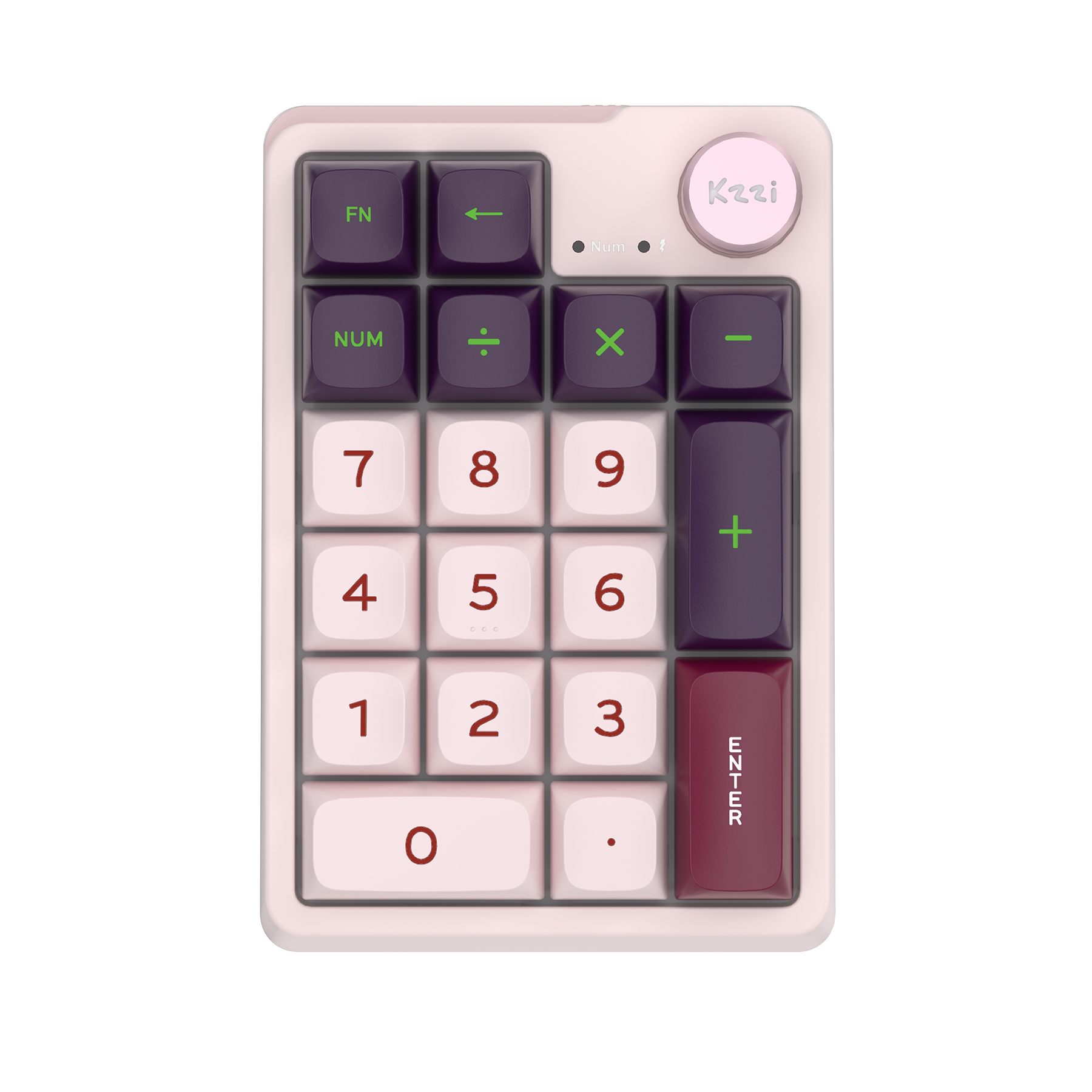 KZZI K20 20 Key Gasket Structure With Toggle Knob RGB Keypad Financial ...