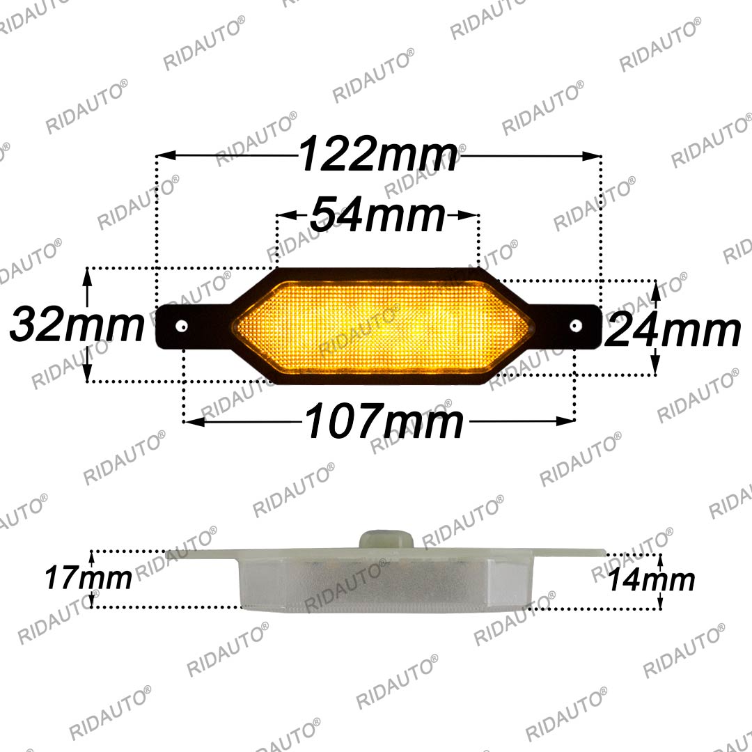 DIY Amber Yellow White LED Raptor Light Fit Aftermarket Raptor Grille ...