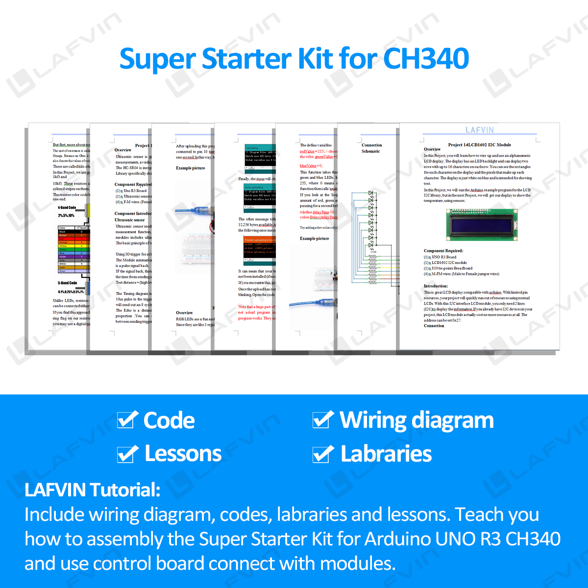 LAFVIN for UNO R3 Super Starter Kit for Arduino Kit full Set with ...