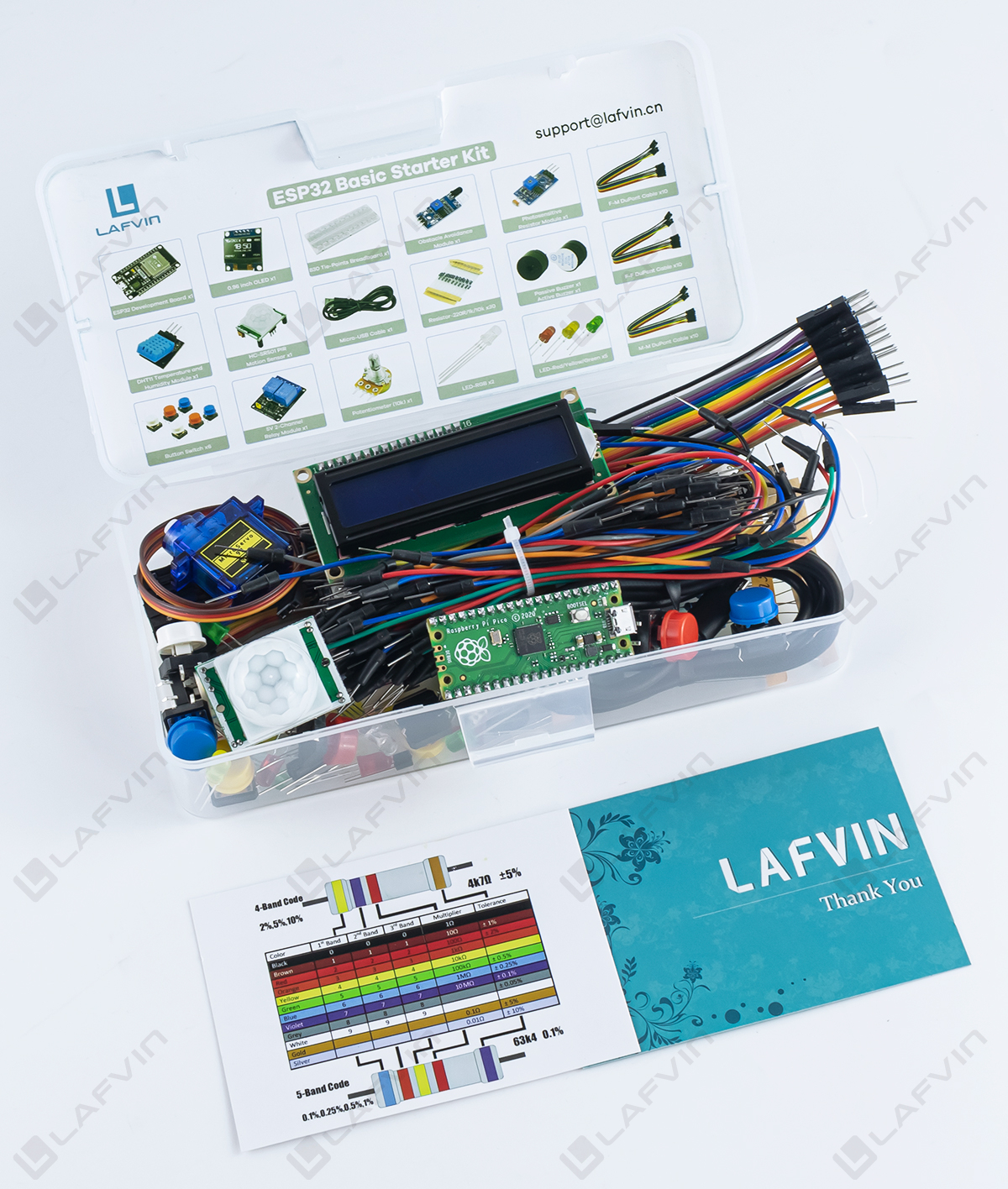 LAFVIN Basic Starter Learning Kit for Raspberry Pi Pico, with Tutorials ...