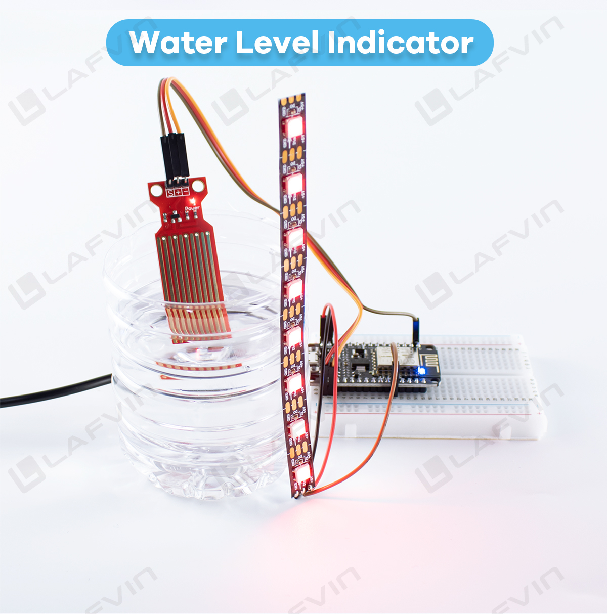 LAFVIN NodeMcu ESP8266 WiFi Starter Kit for Arduino, for IoT ...