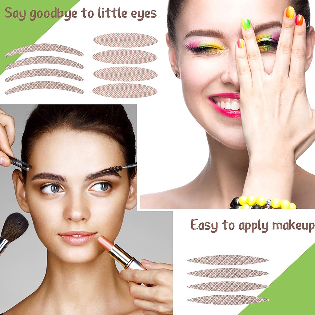 600Pcs/Pack Double Eyelid Stickers Big Eyes Invisible Double Eye Shadow ...
