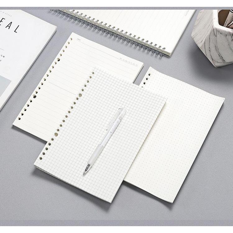 Notebook Refill Paper A5/B5 Loose Leaf Paper 20/26 Holes Refill Pages ...