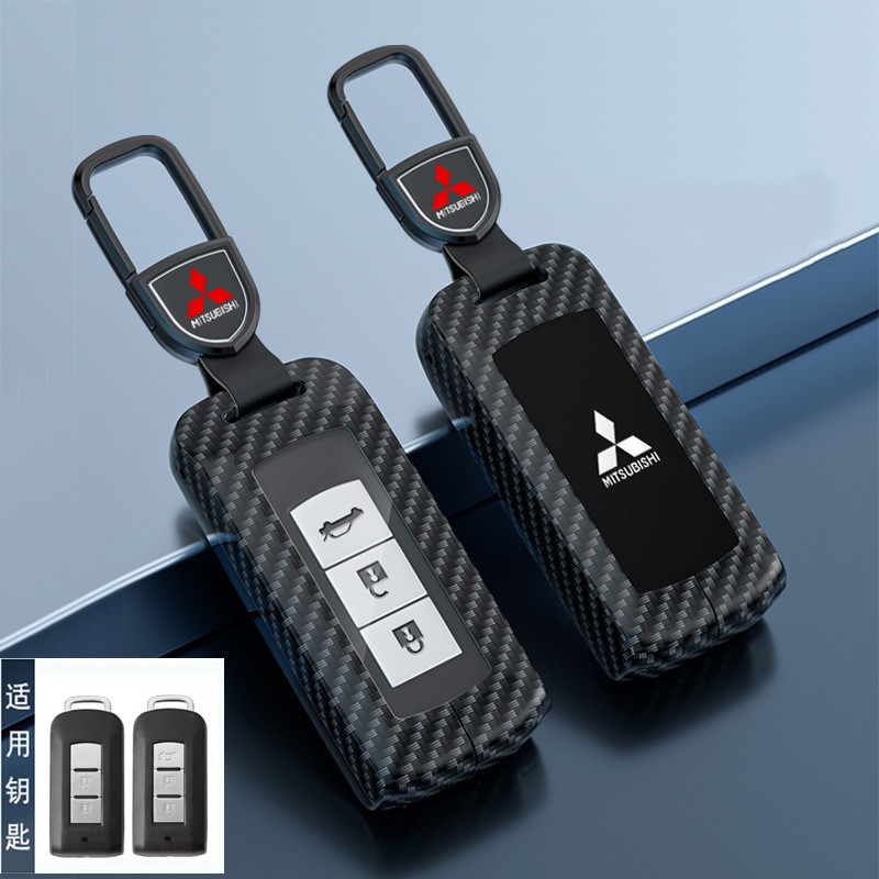For Mitsubishi Xpander Mirage Xforce Car Key Cover Key Holder Carbon ...