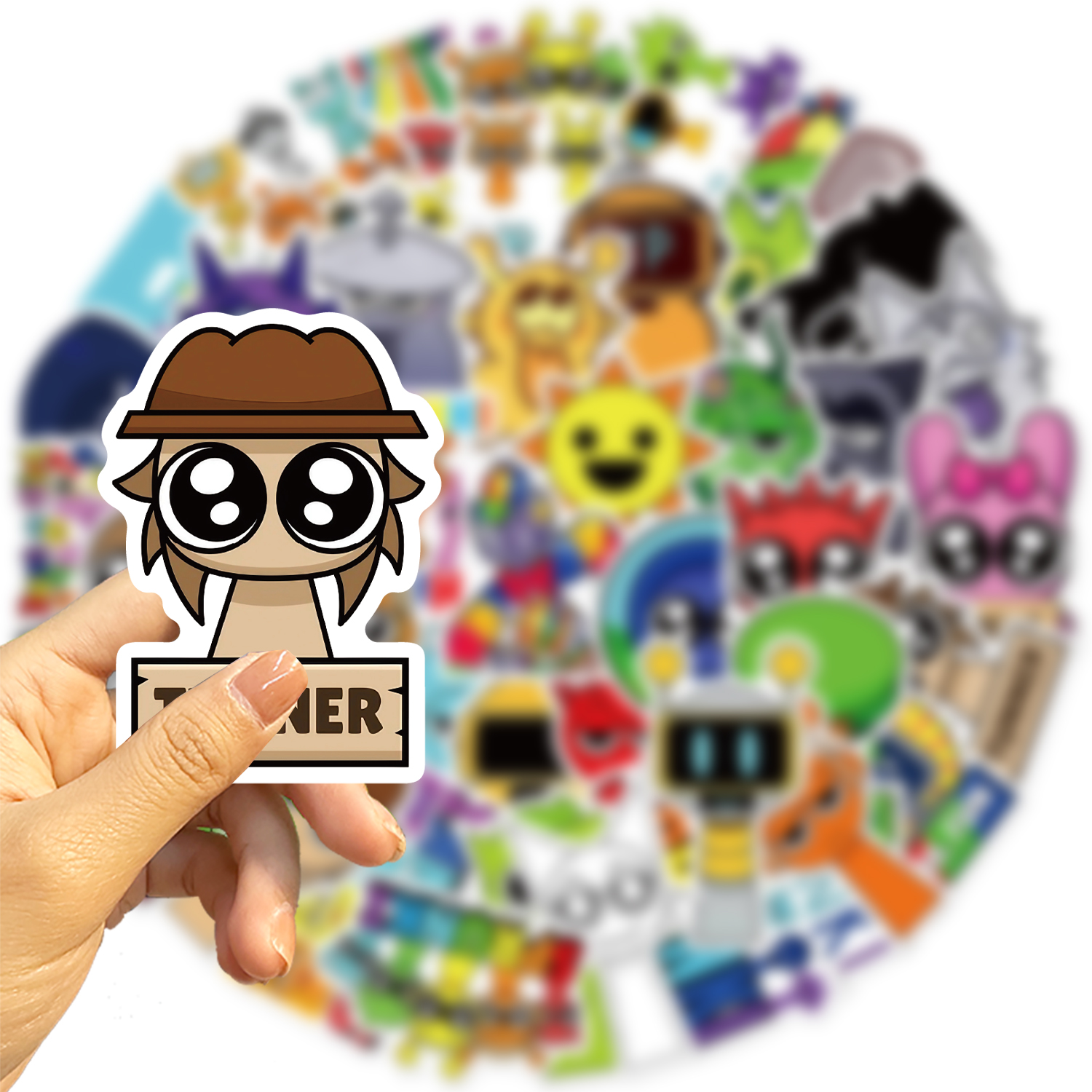 50pcs Game Incredibox Sprunki Stickers DIY Scrapbooking Phone Luggage ...