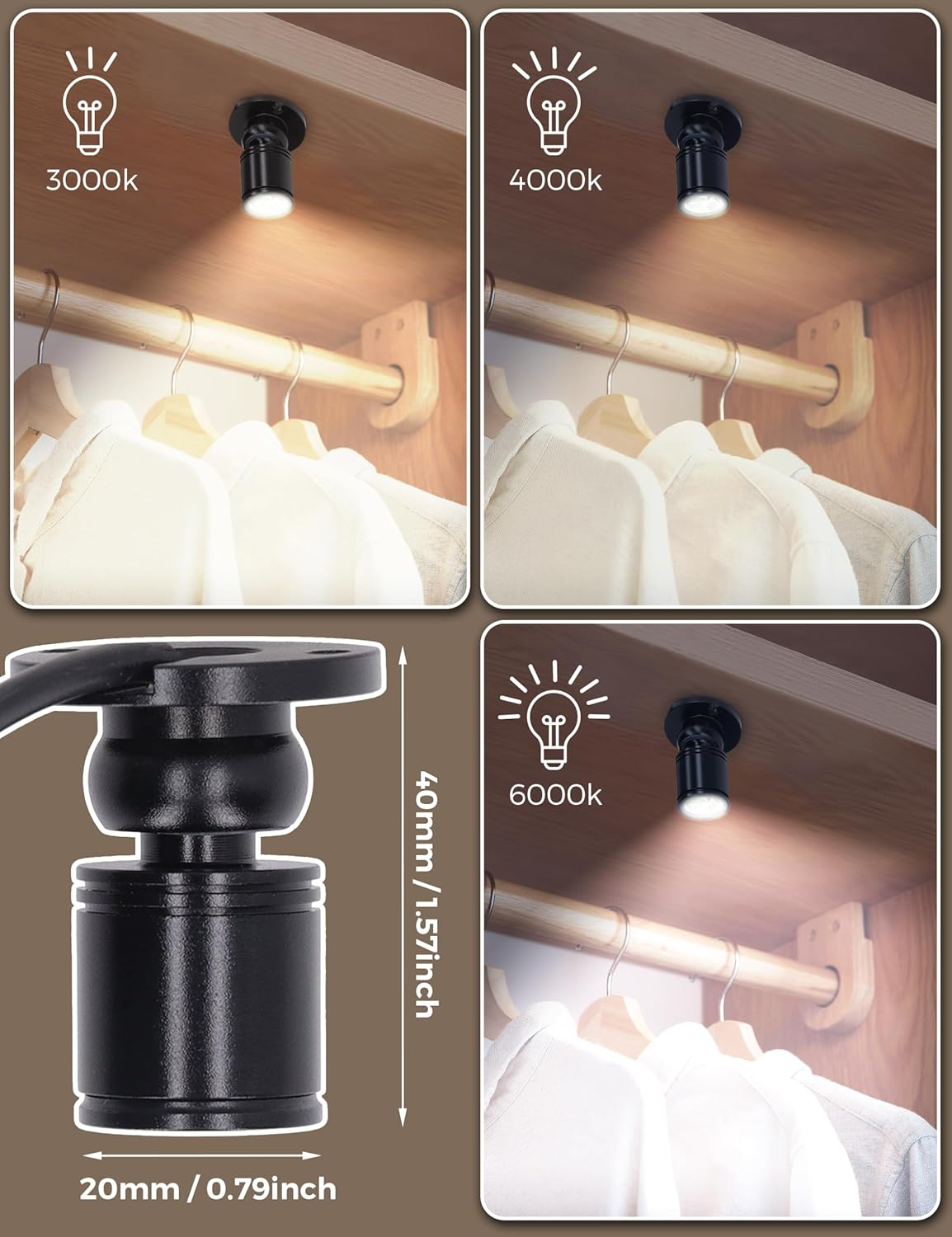 cabinet light Cabinet lighting Dimmable display cabinet small spotlight ...
