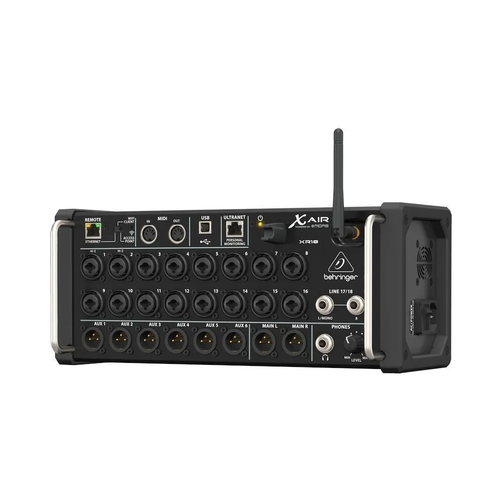 Behringer Air XR18 Rack Mount Professional Digital Mixer Built-in Wifi ...