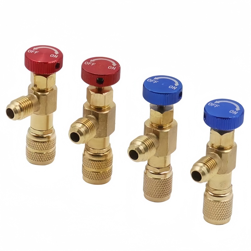 Safety Valve Adapter R410 R22 Brass Refrigerant Control Valve Air ...
