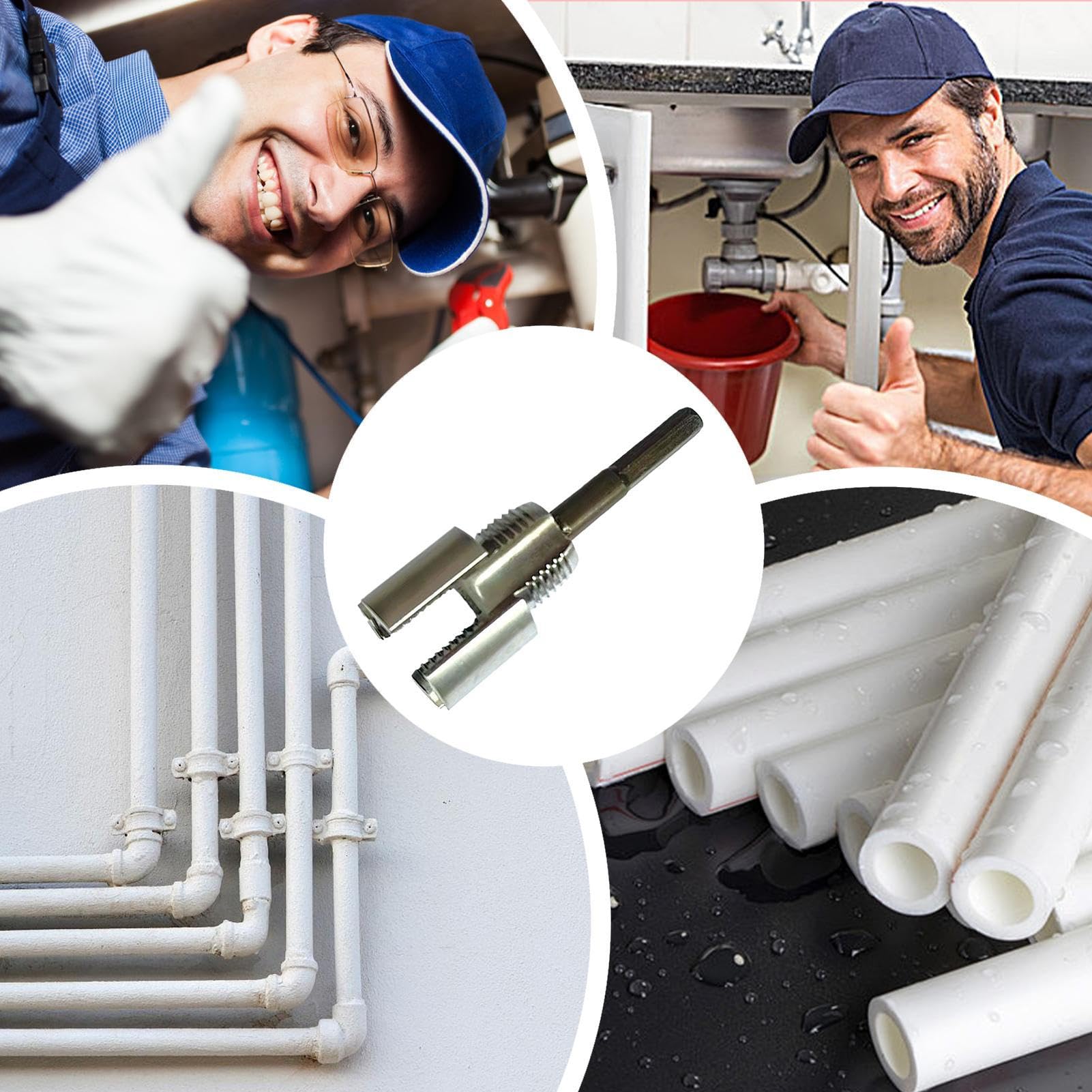 Pipe Thread Cutting Tool,Electric Drill Compatible PVC Pipe Threader ...