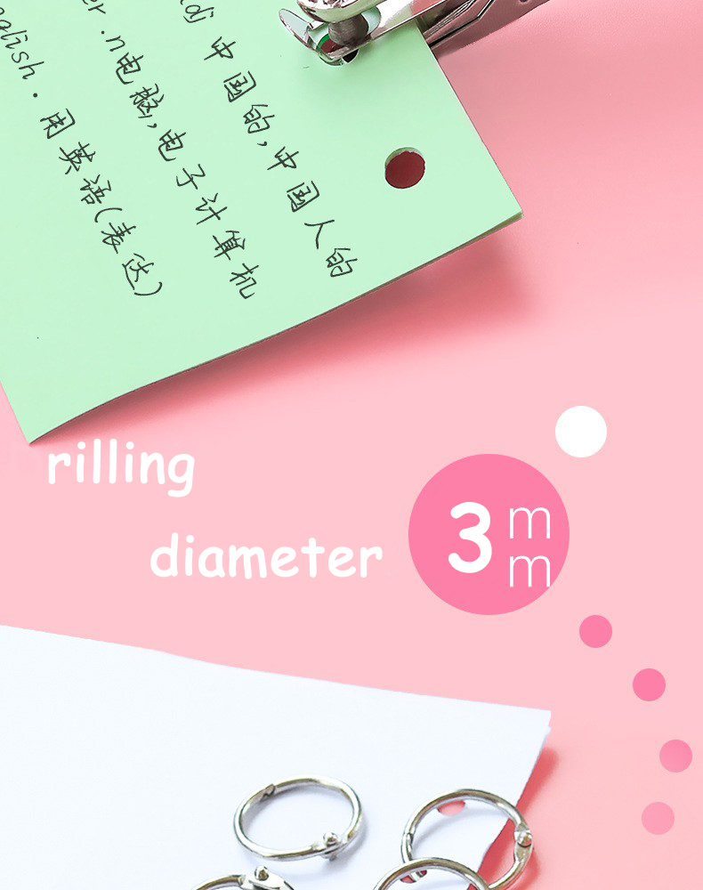 3mm Punching Machine, Round Hole, Small Loose Leaf, Document Binding ...