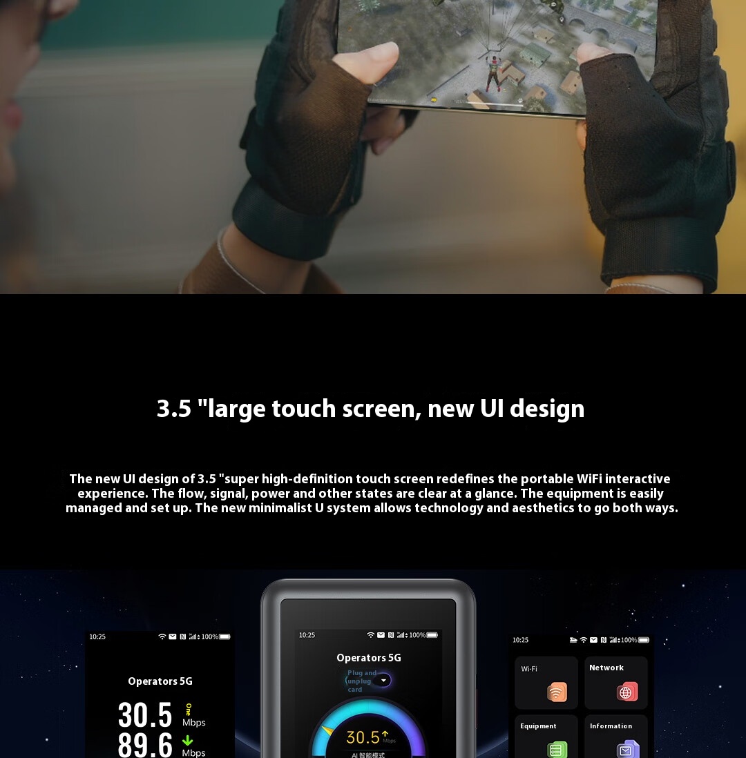 ZTE U60 Pro Global Edition 5G Pocket Wifi Openline Portable WiFi7 ...