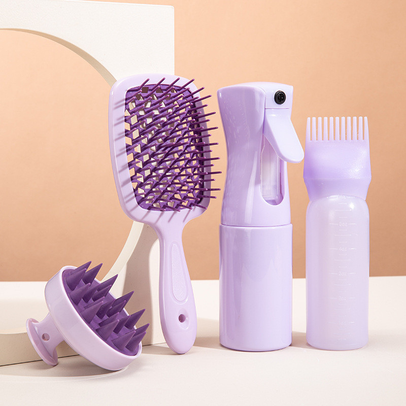 Hair Maintenance Set 4-Piece – Cleansing Comb, Pressurized Mist Bottle ...