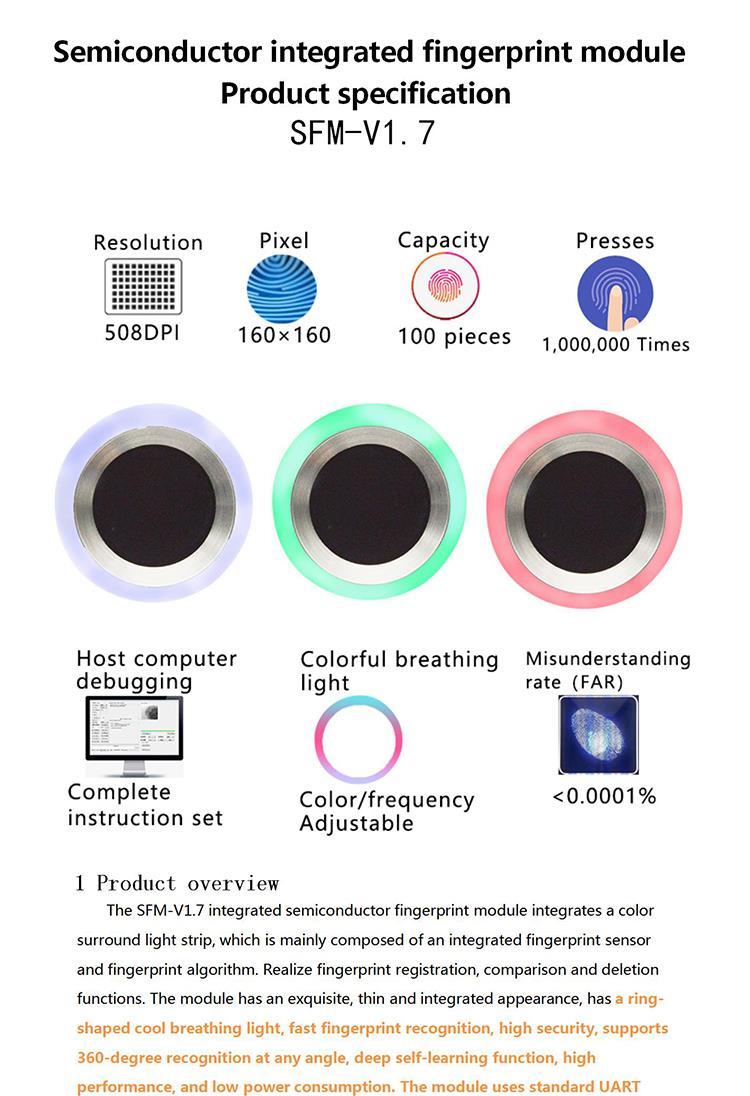 SFM-V1.7 Semiconductor Integrated Touch Capacitive Acquisition And ...