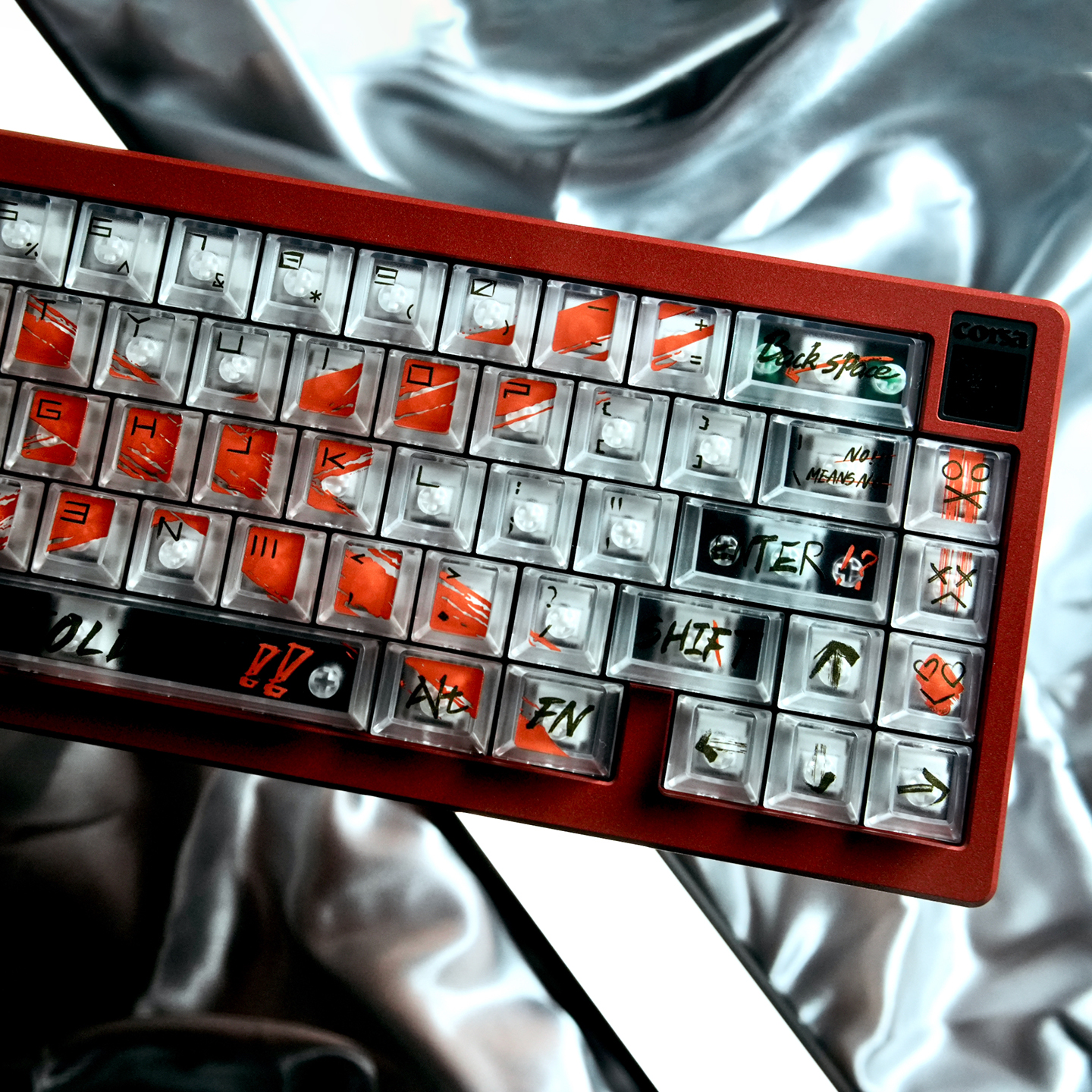 TOLD YA Keycap Transparent RGB Cherry Profile PC 122 keycaps set for ...